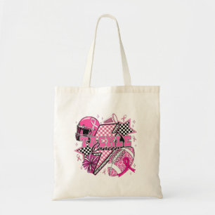 🏈 Ontwerp van kankerbewustzijn aanpakken Tote Bag