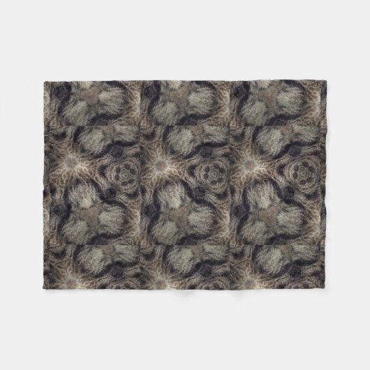 Ontwerp van kattenbont in tabelvorm 3 fleece deken (Voorkant (Horizontaal))