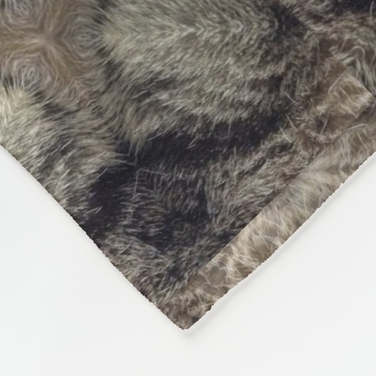Ontwerp van kattenbont in tabelvorm 3 fleece deken (Hoek)