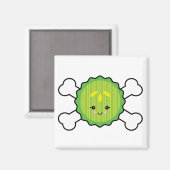 ontwerp van kawaii - handpalm en dwarsbeenderen magneet (Voorkant / Achterkant)