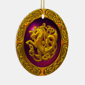Ontwerp van Keltische paarden Keramisch Ornament (Rechts)