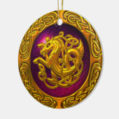 Ontwerp van Keltische paarden Keramisch Ornament (Links)