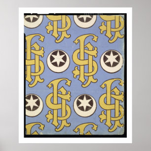 Ontwerp van kerkelijke achtergrond voor Star en Cl Poster