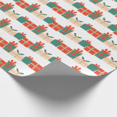 Ontwerp van kerstcadeaus cadeaupapier (Hoek)