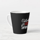 Ontwerp van kersthartsonograaf latte mok (Linkerhoek)