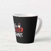 Ontwerp van kersthartsonograaf latte mok (Rechterhoek)