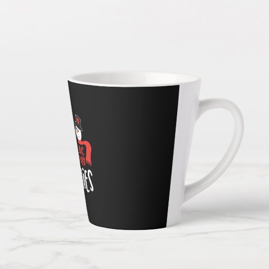 Ontwerp van kersthartsonograaf latte mok (Rechts)