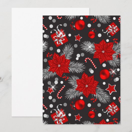 Ontwerp van kerstversieringspatroon (Voorkant / Achterkant)