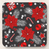 Ontwerp van kerstversieringspatroon bier onderzetter (Voorkant)