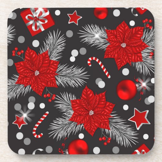 Ontwerp van kerstversieringspatroon bier onderzetter (Voorkant)
