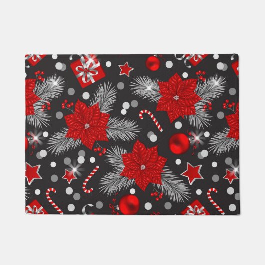 Ontwerp van kerstversieringspatroon deurmat (Voorkant)