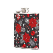 Ontwerp van kerstversieringspatroon heupfles (Links)