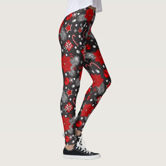 Ontwerp van kerstversieringspatroon leggings (Rechts)