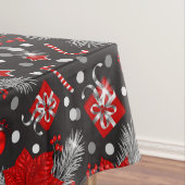 Ontwerp van kerstversieringspatroon tafelkleed (Voorbeeld)