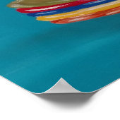 Ontwerp van keukenkoffiebekers poster wandkunst (Hoek)