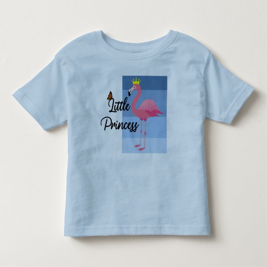 Ontwerp van kleine prinses roze flamingo - Peuter Kinder Shirts (Voorkant)