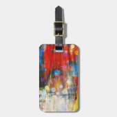 Ontwerp van kleurrijke Abstracte kunstverf voor Sp Bagagelabel (Voorkant verticaal)