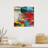 Ontwerp van kleurrijke Abstracte kunstverf voor Sp Poster (Keuken)
