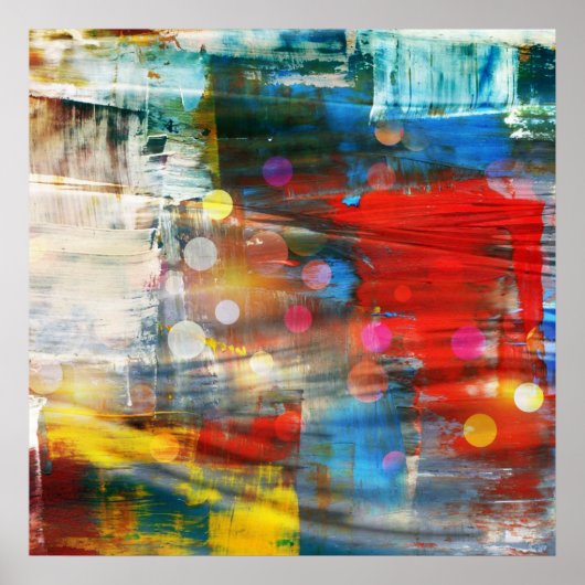 Ontwerp van kleurrijke Abstracte kunstverf voor Sp Poster (Voorkant)