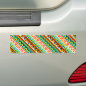 Ontwerp van kleurrijke aztec-patronen bumpersticker (Op auto)