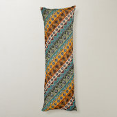 Ontwerp van kleurrijke etnische aztetherpatronen lichaamskussen (Achterkant (Verticaal))