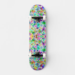 Ontwerp van kleurrijke fragmenten persoonlijk skateboard