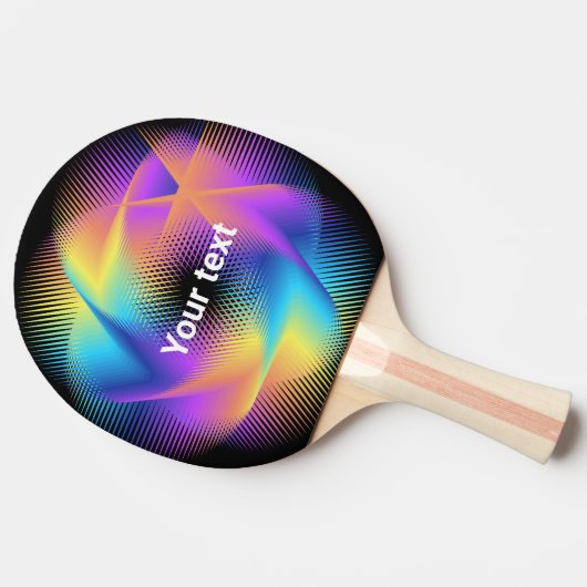 Ontwerp van kleurrijke lichte afbeeldingen - tafeltennisbatje (Zijkant)