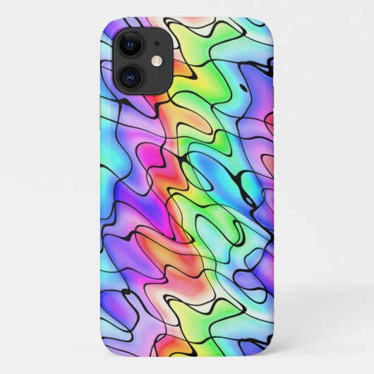 Ontwerp van kleurrijke pen en Waterverf Case-Mate iPhone Case (Achterkant)