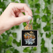 Ontwerp van kleurrijke pompeenheid sleutelhanger (Hand)