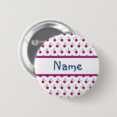 Ontwerp van kleurrijke Stippen Ronde Button 5,7 Cm (Voorkant /achterkant)