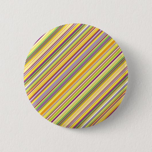 Ontwerp van kleurrijke strepen ronde button 5,7 cm (Voorkant)