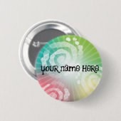 Ontwerp van kleurstof ronde button 5,7 cm (Voorkant /achterkant)