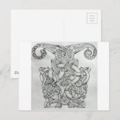 ONTWERP VAN KNOTWORK VIKING & OSEBERG BRIEFKAART (Voorkant / Achterkant)