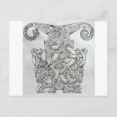 ONTWERP VAN KNOTWORK VIKING & OSEBERG BRIEFKAART (Voorkant)