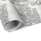 ONTWERP VAN KNOTWORK VIKING & OSEBERG CADEAUPAPIER (Rol Hoek)