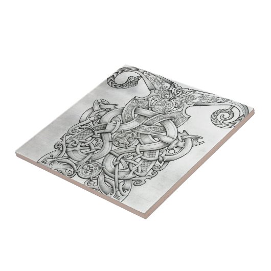 ONTWERP VAN KNOTWORK VIKING & OSEBERG TEGELTJE (Zijkant)