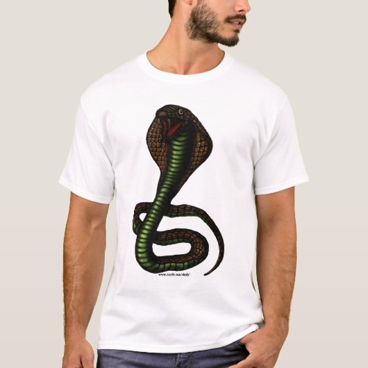 Ontwerp van kobra-T-shirt T-shirt (Voorkant)