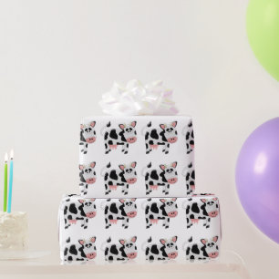 Ontwerp van koe cadeaupapier