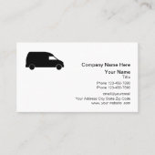 ontwerp van koerierbestelwagen visitekaartje (Voorkant)