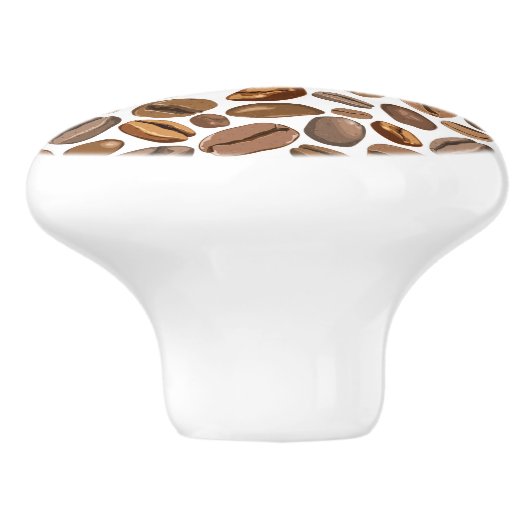 Ontwerp van koffie-bier keramische knop (Zijkant)