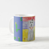 Ontwerp van koffie-mok voor woestijnthema-honden koffiemok (Voorkant links)