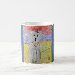 Ontwerp van koffie-mok voor woestijnthema-honden koffiemok