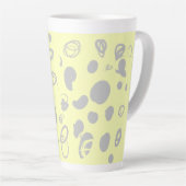 Ontwerp van koffiebonen latte mok (Rechterhoek)