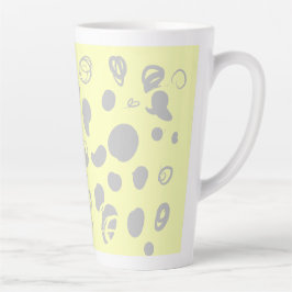 Ontwerp van koffiebonen latte mok