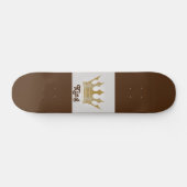 Ontwerp van koning/kroon persoonlijk skateboard (Horizontaal)