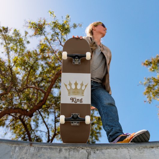 Ontwerp van koning/kroon persoonlijk skateboard (Buiten 1)