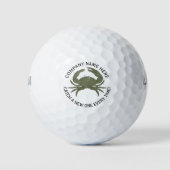 Ontwerp van krab Logo ・ Aangepast Golfballen (Voorkant)