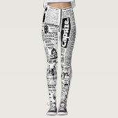 Ontwerp van kranten-Leggings Leggings (Voorkant)