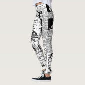 Ontwerp van kranten-Leggings Leggings (Links)