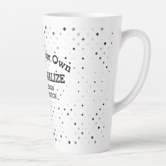 Ontwerp van krassen - latte Mok (Rechts)